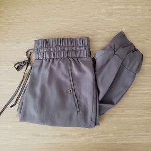 BCBC gray satin jogger pant XS